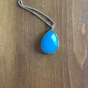 New with tags. Loft outlet delicate gold necklace with topaz color pendant.